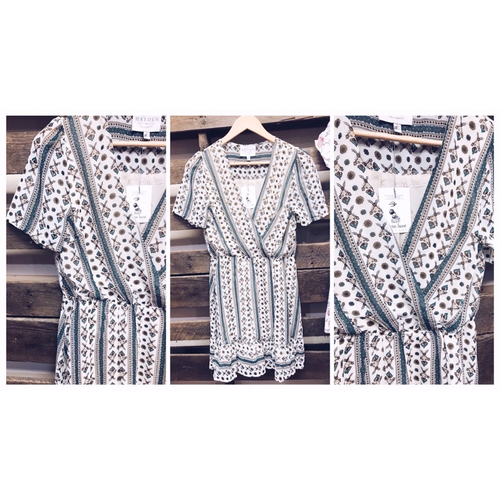 Vintage-inspired wrap dress